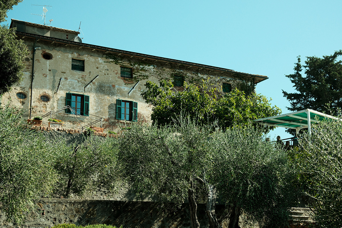 Det idylliske godset i Toscana.
